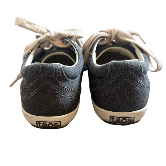 Taos Star Charcoal Gray Washed Canvas Lace up Sneaker Shoes Womens Size 5.5 - Picture 3 of 12